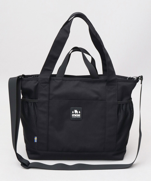 moz(モズ)の「撥水加工 ナイロン 大容量 多収納 3WAY トートバッグ A4対応(トートバッグ・レディース・グレイッシュベージュ/ブラック・FREE)」の6枚目の写真