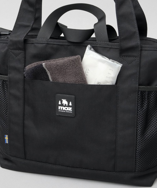 moz(モズ)の「撥水加工 ナイロン 大容量 多収納 3WAY トートバッグ A4対応(トートバッグ・レディース・グレイッシュベージュ/ブラック・FREE)」の11枚目の写真