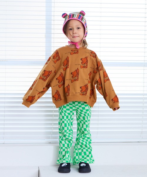 MARKEY'S（マーキーズ）の「ソウガラトレーナー（スウェット・キッズ・ピンク/キャメル/レッド/ホワイト/グリーン/ネイビー/ブラック/オフホワイト・80/90/95/100/110/120/130/140/150）」の10枚目の写真