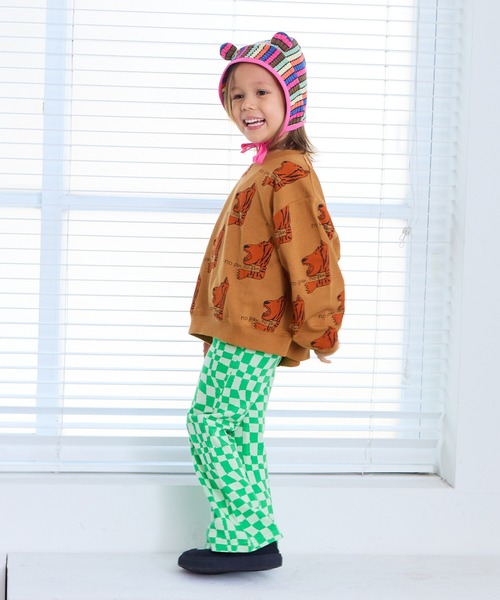 MARKEY'S（マーキーズ）の「ソウガラトレーナー（スウェット・キッズ・ピンク/キャメル/レッド/ホワイト/グリーン/ネイビー/ブラック/オフホワイト・80/90/95/100/110/120/130/140/150）」の12枚目の写真