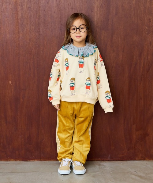 MARKEY'S（マーキーズ）の「ソウガラトレーナー（スウェット・キッズ・ピンク/キャメル/レッド/ホワイト/グリーン/ネイビー/ブラック/オフホワイト・80/90/95/100/110/120/130/140/150）」の15枚目の写真