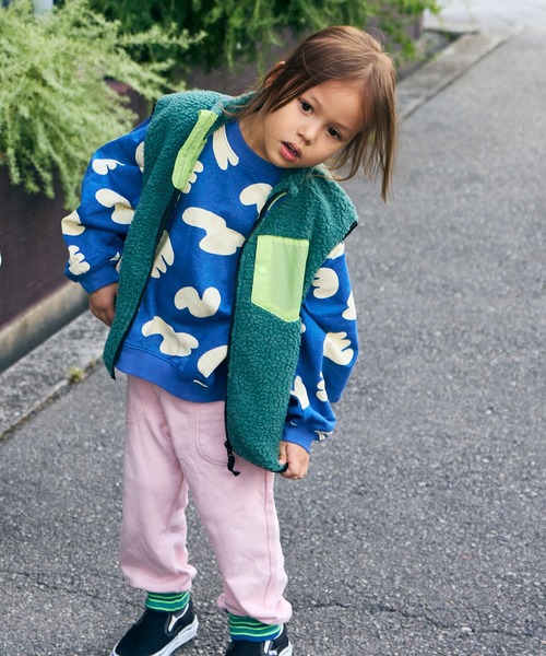 MARKEY'S（マーキーズ）の「ソウガラトレーナー（スウェット・キッズ・ピンク/キャメル/レッド/ホワイト/グリーン/ネイビー/ブラック/オフホワイト・80/90/95/100/110/120/130/140/150）」の18枚目の写真