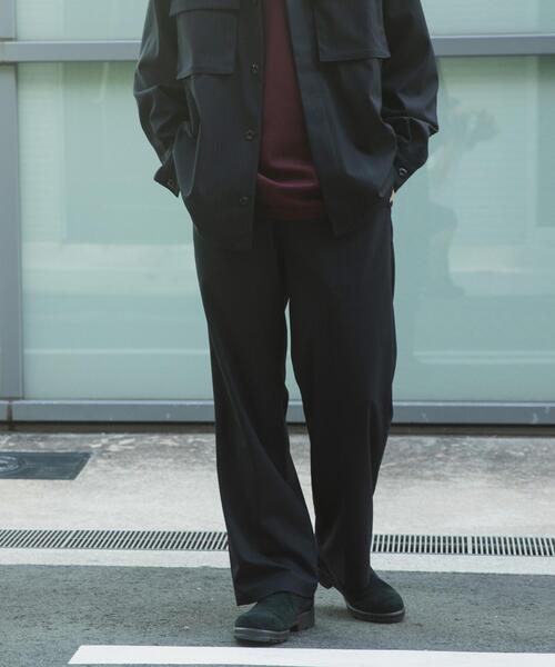 ITEMS URBANRESEARCH（アイテムズ アーバンリサーチ）の「Pinstripe Straight Pants（その他パンツ・メンズ・チャコールグレー/ブラック/ネイビー・MEDIUM/LARGE）」の2枚目の写真