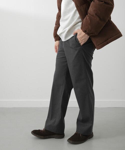 ITEMS URBANRESEARCH（アイテムズ アーバンリサーチ）の「Pinstripe Straight Pants（その他パンツ・メンズ・チャコールグレー/ブラック/ネイビー・MEDIUM/LARGE）」の19枚目の写真