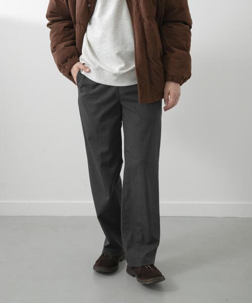 ITEMS URBANRESEARCH（アイテムズ アーバンリサーチ）の「Pinstripe Straight Pants（その他パンツ・メンズ・チャコールグレー/ブラック/ネイビー・MEDIUM/LARGE）」の21枚目の写真