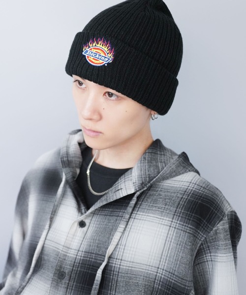 Dickies / ディッキーズ】ファイヤーロゴニットキャップ/刺繍ワン