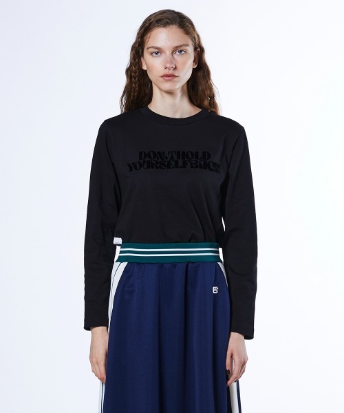 合馬公式アカウント1 様 アシンメトリー カットソー メッセージロゴ アシンメトリーロンT（Tシャツ/カットソー