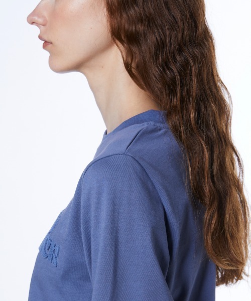 メッセージロゴ アシンメトリーロンT（Tシャツ/カットソー