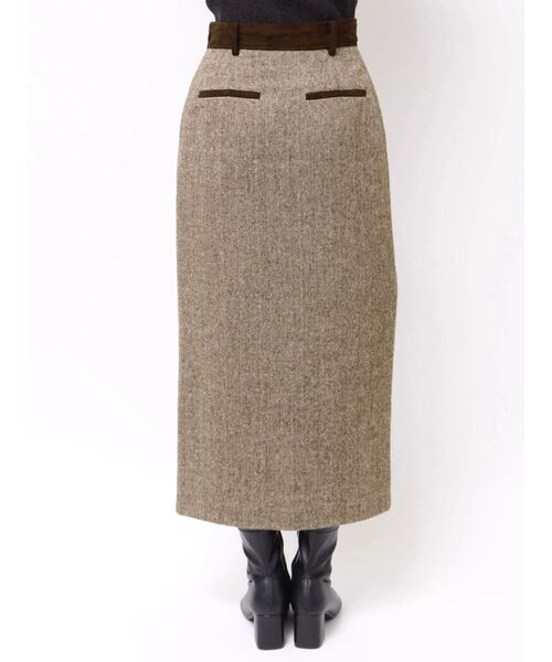 MURUA（ムルーア）の「MIXパターンスリットナロースカート（スカート・レディース・ブラック/ブラウン・1/2）」の22枚目の写真