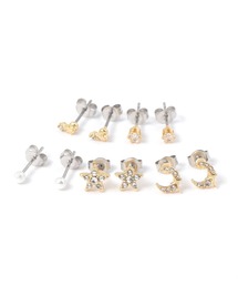 LAKOLE（ラコレ）の「スタームーンピアス10点セット / 599602（ピアス（両耳用））」