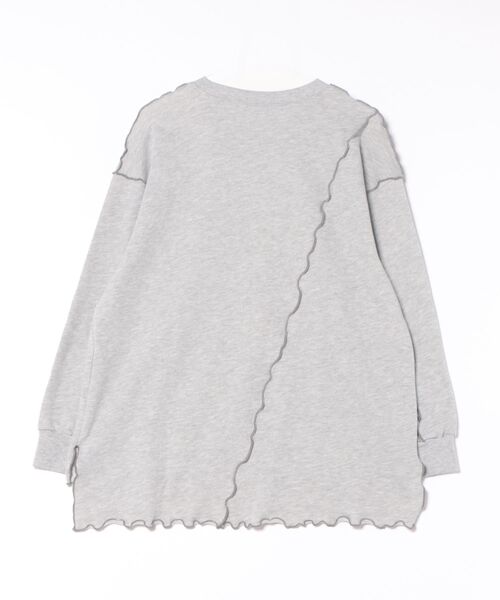 WORLD WIDE LOVE!(ワールドワイドラブ)の「TC裏毛メロートップス(スウェット・レディース・トップグレー/ブラック/カーキ・1)」の10枚目の写真