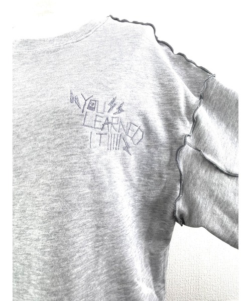 WORLD WIDE LOVE!(ワールドワイドラブ)の「TC裏毛メロートップス(スウェット・レディース・トップグレー/ブラック/カーキ・1)」の18枚目の写真