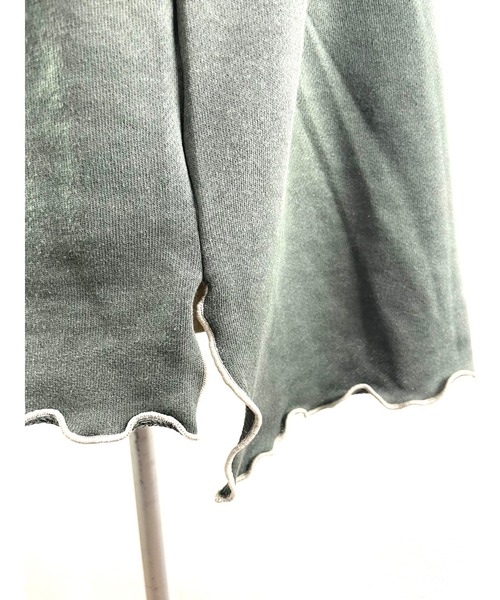 WORLD WIDE LOVE!(ワールドワイドラブ)の「TC裏毛メロートップス(スウェット・レディース・トップグレー/ブラック/カーキ・1)」の4枚目の写真