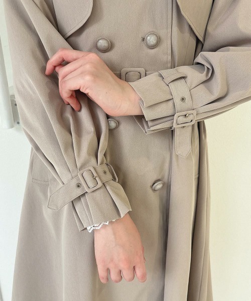 an another angelus（アンアナザーアンジェラス）の「【撥水加工】撥水トレンチコート/fint フィント（トレンチコート・レディース・ネイビー/ベージュ・FREE）」の15枚目の写真