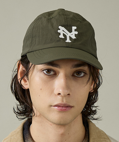 ABAHOUSE(アバハウス)の「New York Cubans NYLON BALL CAP / ニューヨーク・キューバンズ ナイロンボールキャップ(キャップ・メンズ・ブラック/ダークグリーン/ダークブラウン/ネイビー・フリー)」の3枚目の写真