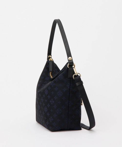 russet（ラシット）の「スタンダードミニショルダーバッグ <ナイロンジャガード>（ショルダーバッグ・レディース・ブラック×ブルー/キナリ/ブラウン系その他/キャメル/モカ/ベビーピンク/ライトグレー/サックスブルー/グリーン・FREE）」の21枚目の写真