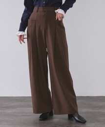 OPAQUE.CLIP | タックデザインワイドパンツ【洗濯機OK】(その他パンツ)