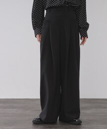 OPAQUE.CLIP | タックデザインワイドパンツ【洗濯機OK】(その他パンツ)