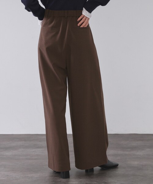 OPAQUE.CLIP（オペークドットクリップ）の「タックデザインワイドパンツ【洗濯機OK】（その他パンツ・レディース・ブラック/ブラウン系その他・36/38/40）」の7枚目の写真