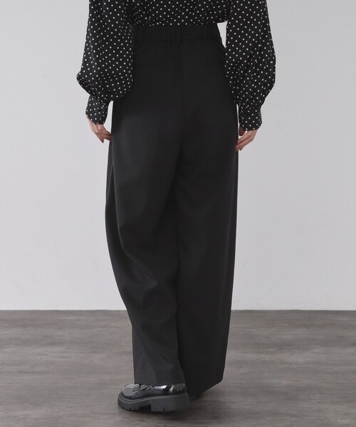 OPAQUE.CLIP（オペークドットクリップ）の「タックデザインワイドパンツ【洗濯機OK】（その他パンツ・レディース・ブラック/ブラウン系その他・36/38/40）」の13枚目の写真