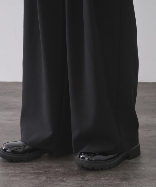 OPAQUE.CLIP（オペークドットクリップ）の「タックデザインワイドパンツ【洗濯機OK】（その他パンツ・レディース・ブラック/ブラウン系その他・36/38/40）」の17枚目の写真