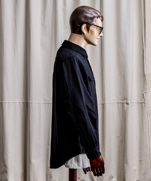 Coffee & Cigarettes(コーヒーアンドシガレッツ)の「10B12 Heavy Flannel One Wash Work Shirt / ヘビーネル ワンウォッシュ ワークシャツ(シャツ/ブラウス・メンズ・ブラック/ネイビー/カーキ・M/XL/L)」の8枚目の写真
