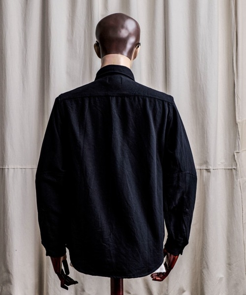 Coffee & Cigarettes(コーヒーアンドシガレッツ)の「10B12 Heavy Flannel One Wash Work Shirt / ヘビーネル ワンウォッシュ ワークシャツ(シャツ/ブラウス・メンズ・ブラック/ネイビー/カーキ・M/XL/L)」の9枚目の写真