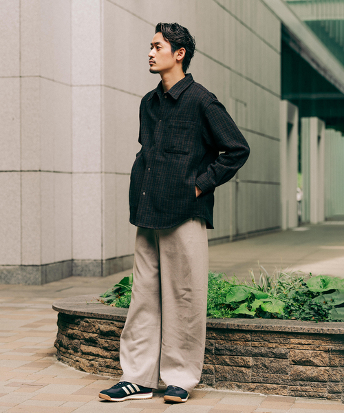 EDIFICE（エディフィス）の「コットン ツイード リングドット シャツ（シャツ/ブラウス・メンズ・ブラック/グレー・SMALL/LARGE/MEDIUM）」の4枚目の写真