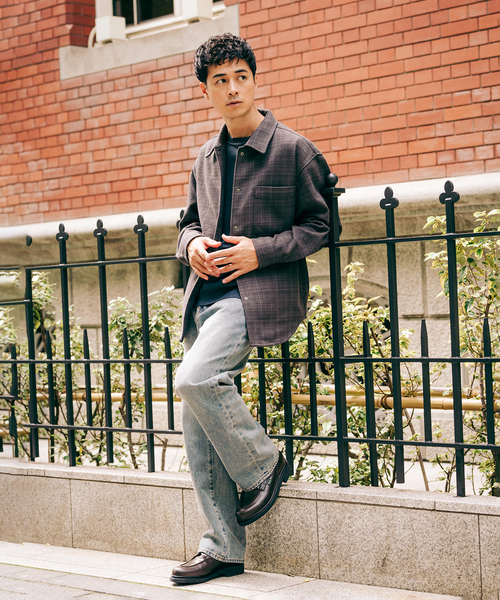 EDIFICE（エディフィス）の「コットン ツイード リングドット シャツ（シャツ/ブラウス・メンズ・ブラック/グレー・SMALL/LARGE/MEDIUM）」の12枚目の写真