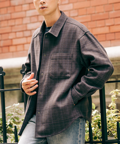 EDIFICE（エディフィス）の「コットン ツイード リングドット シャツ（シャツ/ブラウス・メンズ・ブラック/グレー・SMALL/LARGE/MEDIUM）」の18枚目の写真