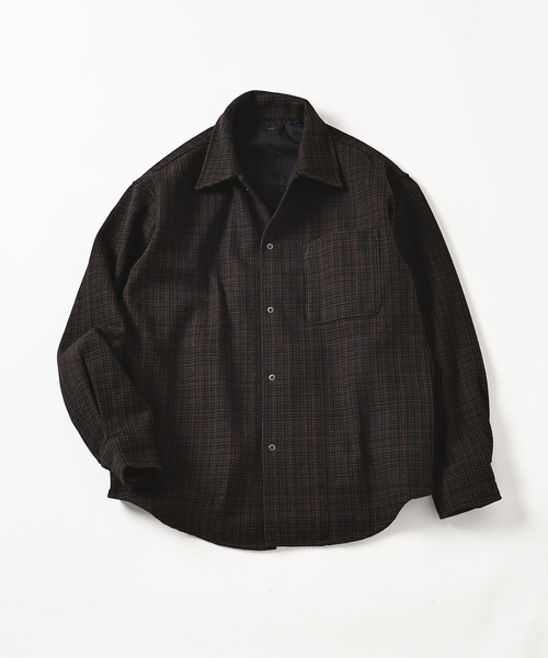 EDIFICE（エディフィス）の「コットン ツイード リングドット シャツ（シャツ/ブラウス・メンズ・ブラック/グレー・SMALL/LARGE/MEDIUM）」の21枚目の写真
