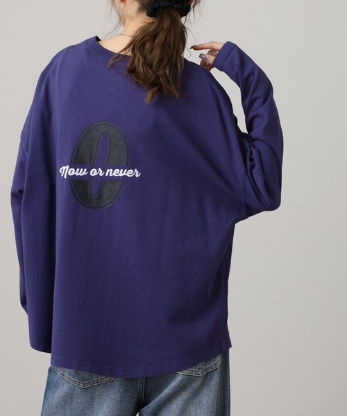Arinomama(アリノママ)の「Arinomama ナンバリングPTオーバーロンT ピグメント加工(Tシャツ/カットソー・レディース・ブラック/カーキ/ネイビー・FREE)」の20枚目の写真
