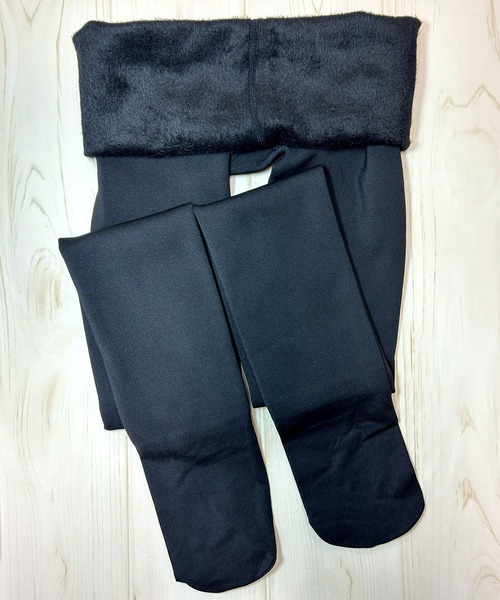 Blanc de Blue（ブランドブルー）の「極暖 裏起毛タイツ（タイツ/ストッキング・レディース・ブラック/ベージュ・FREE）」の8枚目の写真