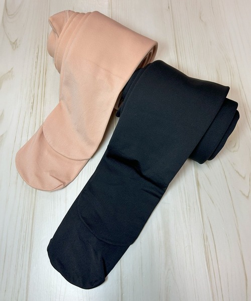 Blanc de Blue（ブランドブルー）の「極暖 裏起毛タイツ（タイツ/ストッキング・レディース・ブラック/ベージュ・FREE）」の4枚目の写真