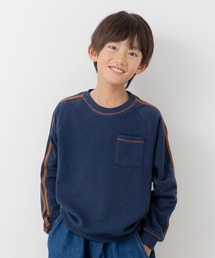 JAM & LINK（ジャムアンドリンク）の「裏起毛袖ラインラグラントレーナー（スウェット）」