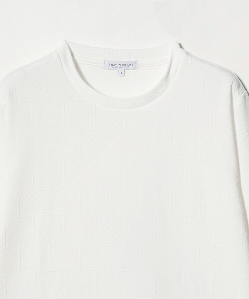 A DAY IN THE LIFE UNITED ARROWS(アデイインザライフユナイテッドアローズ)の「バウンシー タイル ジャガードカットソー<A DAY IN THE LIFE>(Tシャツ/カットソー・メンズ・ホワイト/ライトグレー/ブラック・L/S/M)」の17枚目の写真