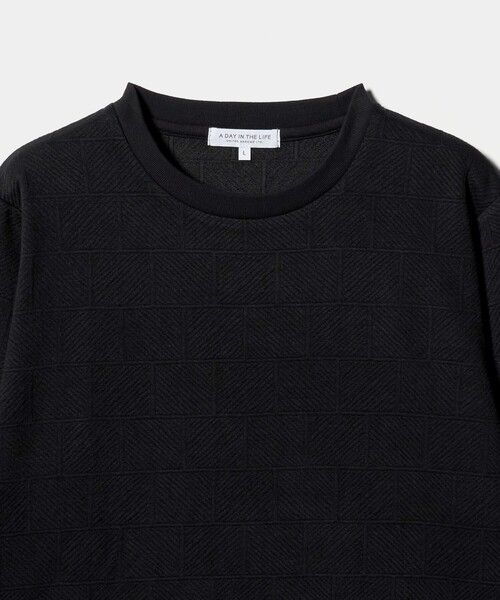 A DAY IN THE LIFE UNITED ARROWS(アデイインザライフユナイテッドアローズ)の「バウンシー タイル ジャガードカットソー<A DAY IN THE LIFE>(Tシャツ/カットソー・メンズ・ホワイト/ライトグレー/ブラック・L/S/M)」の20枚目の写真