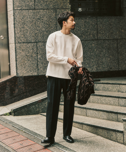 417 EDIFICE(フォーワンセブンエディフィス)の「WEB限定 ”蓄熱”【Calefit】ヒートシフトユーティリティL/S Tee(Tシャツ/カットソー・メンズ・ホワイト/グレー/ブラック・XX-LARGE/X-LARGE/LARGE/MEDIUM/SMALL)」の11枚目の写真