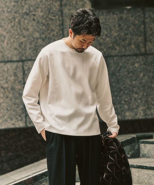417 EDIFICE(フォーワンセブンエディフィス)の「WEB限定 ”蓄熱”【Calefit】ヒートシフトユーティリティL/S Tee(Tシャツ/カットソー・メンズ・ホワイト/グレー/ブラック・XX-LARGE/X-LARGE/LARGE/MEDIUM/SMALL)」の13枚目の写真