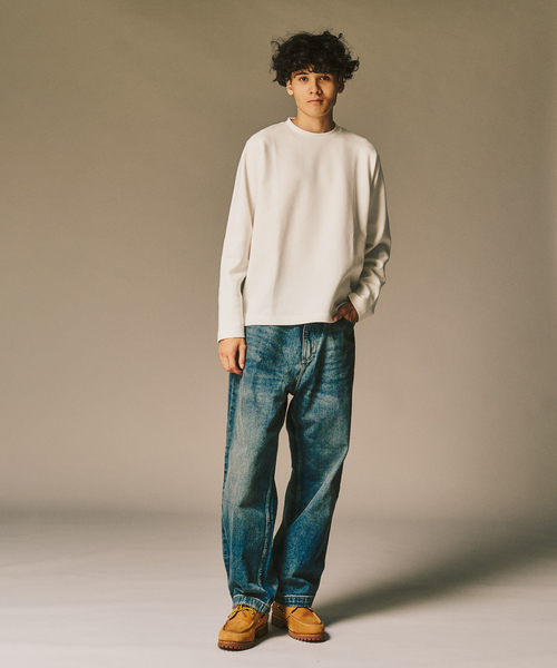 417 EDIFICE(フォーワンセブンエディフィス)の「WEB限定 ”蓄熱”【Calefit】ヒートシフトユーティリティL/S Tee(Tシャツ/カットソー・メンズ・ホワイト/グレー/ブラック・XX-LARGE/X-LARGE/LARGE/MEDIUM/SMALL)」の2枚目の写真