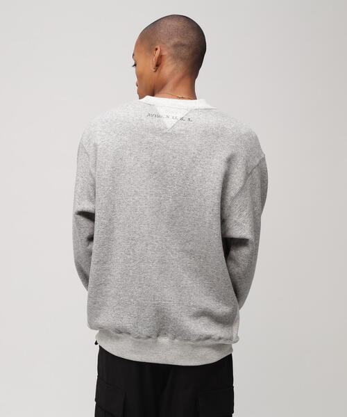 AVIREX（アヴィレックス）の「VINTAGE CREWNECK SWAET / ヴィンテージ クルーネック スウェット / AVIREX / アヴィレックス（スウェット・メンズ・ホワイト系2/チャコールグレー/グレー・L/M/2XL/XL）」の8枚目の写真