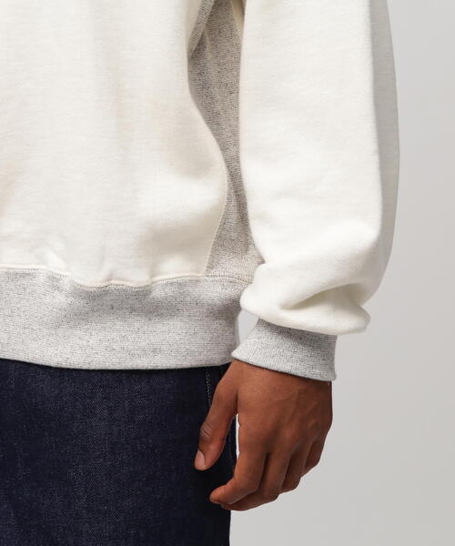 AVIREX（アヴィレックス）の「VINTAGE CREWNECK SWAET / ヴィンテージ クルーネック スウェット / AVIREX / アヴィレックス（スウェット・メンズ・ホワイト系2/チャコールグレー/グレー・L/M/2XL/XL）」の12枚目の写真