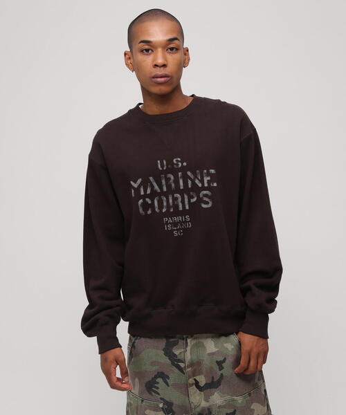 AVIREX（アヴィレックス）の「VINTAGE CREWNECK SWAET / ヴィンテージ クルーネック スウェット / AVIREX / アヴィレックス（スウェット・メンズ・ホワイト系2/チャコールグレー/グレー・L/M/2XL/XL）」の16枚目の写真