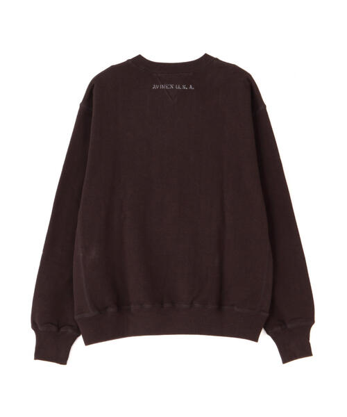 AVIREX（アヴィレックス）の「VINTAGE CREWNECK SWAET / ヴィンテージ クルーネック スウェット / AVIREX / アヴィレックス（スウェット・メンズ・ホワイト系2/チャコールグレー/グレー・L/M/2XL/XL）」の10枚目の写真