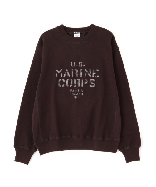 AVIREX（アヴィレックス）の「VINTAGE CREWNECK SWAET / ヴィンテージ クルーネック スウェット / AVIREX / アヴィレックス（スウェット・メンズ・ホワイト系2/チャコールグレー/グレー・L/M/2XL/XL）」の3枚目の写真