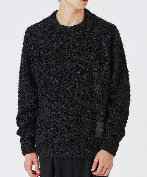 LOVELESS(ラブレス)の「【UNISEX】ブークレカラーニットプルオーバー(ニット/セーター・メンズ・オフホワイト/グリーン系その他3/ピンク系その他2/ブルー系その他2/ブラック・L/S/M)」の19枚目の写真