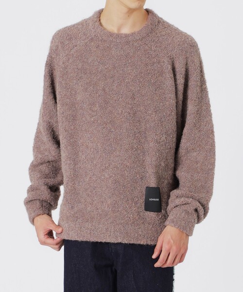 LOVELESS(ラブレス)の「【UNISEX】ブークレカラーニットプルオーバー(ニット/セーター・メンズ・オフホワイト/グリーン系その他3/ピンク系その他2/ブルー系その他2/ブラック・L/S/M)」の20枚目の写真