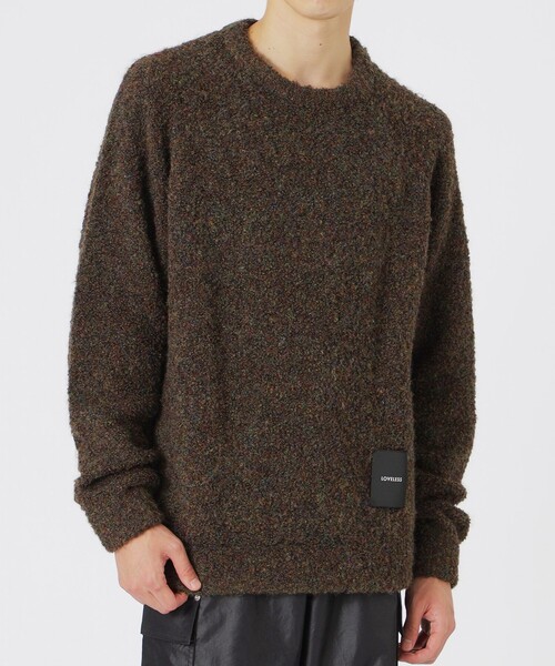 LOVELESS(ラブレス)の「【UNISEX】ブークレカラーニットプルオーバー(ニット/セーター・メンズ・オフホワイト/グリーン系その他3/ピンク系その他2/ブルー系その他2/ブラック・L/S/M)」の22枚目の写真