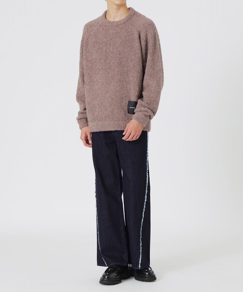 LOVELESS（ラブレス）の「【UNISEX】ブークレカラーニットプルオーバー（ニット/セーター・メンズ・オフホワイト/グリーン系その他3/ピンク系その他2/ブルー系その他2/ブラック・L/S/M）」の20枚目の写真