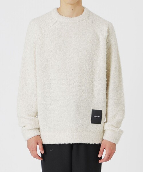 LOVELESS（ラブレス）の「【UNISEX】ブークレカラーニットプルオーバー（ニット/セーター・メンズ・オフホワイト/グリーン系その他3/ピンク系その他2/ブルー系その他2/ブラック・L/S/M）」の17枚目の写真
